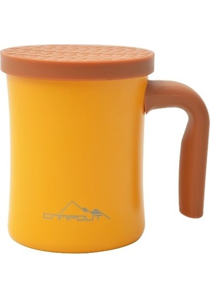 Campout Çift Katmanlı Termos Kupa Sarı 350 ML