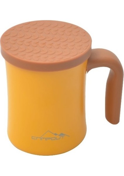 Campout Çift Katmanlı Termos Kupa Sarı 350 ML