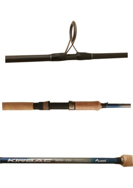 Kırbac Karbon Spin Kamış 270 cm Atçek Kamışı 15-40 gr