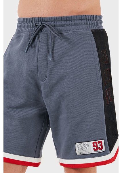 Şeritli Pamuk Relaxed Fit Normal Bel Short Erkek Short 50510163 462