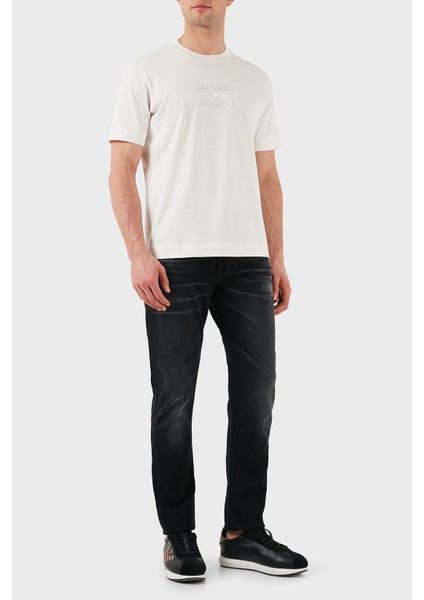 Logo Baskılı Pamuklu Regular Fit Bisiklet Yaka T Shirt Erkek T Shirt EM000780 AF12926 U0003 modelleri