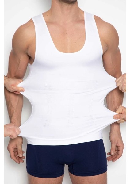 Karın Bel ve Göğüs Toparlayıcı Slim Fit Erkek Korse Atlet modelleri