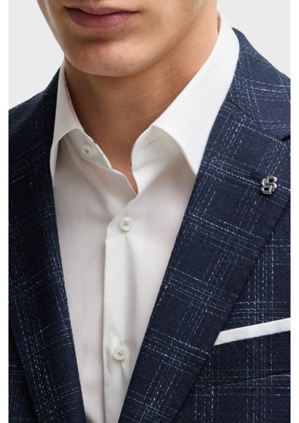 Yün Karışımlı Slim Fit Mono Yaka Kareli Klasik Ceket Erkek Ceket 50535057 404 fırsatları