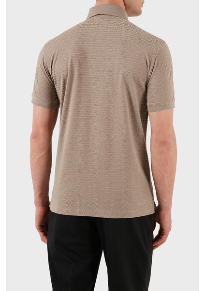Jakarlı Pamuklu Regular Fit Düğmeli Polo Yaka T Shirt Erkek Polo Yaka T Shirt EM001283 AF10017 F6063 fiyatları