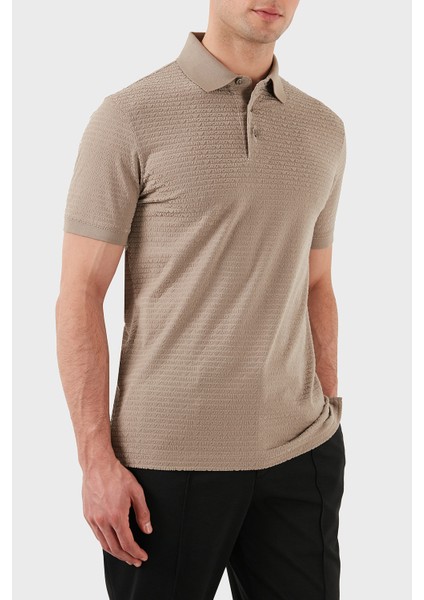 Jakarlı Pamuklu Regular Fit Düğmeli Polo Yaka T Shirt Erkek Polo Yaka T Shirt EM001283 AF10017 F6063 fırsatları