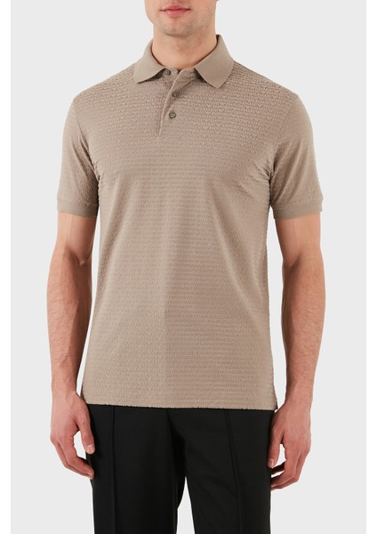 Jakarlı Pamuklu Regular Fit Düğmeli Polo Yaka T Shirt Erkek Polo Yaka T Shirt EM001283 AF10017 F6063 indirimleri