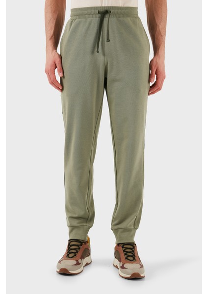 Logolu Pamuklu Regular Fit Elastik Bel Ribanalı Paça Pantolon Erkek Pantolon EM000500 AF10781 U6274
