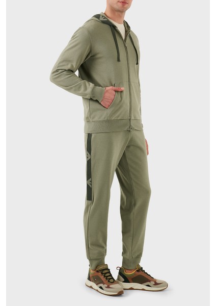Logolu Pamuklu Regular Fit Elastik Bel Ribanalı Paça Pantolon Erkek Pantolon EM000500 AF10781 U6274 fiyatları