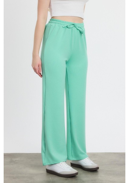 2111 Bel Lastikli Pantolon Su Yeşili modelleri