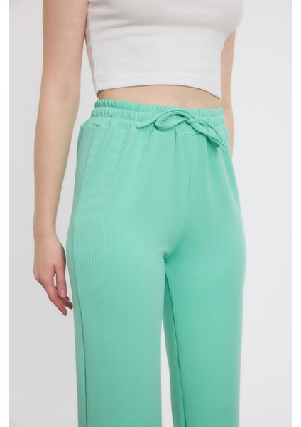 2111 Bel Lastikli Pantolon Su Yeşili fırsatları