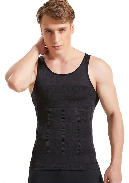 Karın Bel ve Göğüs Toparlayıcı Slim Fit Erkek Korse Atlet