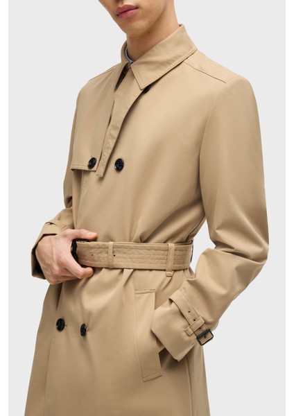 Su Itici Pamuklu Kemerli Apaş Yaka Yırtmaçlı Trençkot Erkek Trençkot 50535072 269 fırsatları