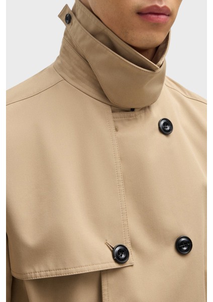 Su Itici Pamuklu Kemerli Apaş Yaka Yırtmaçlı Trençkot Erkek Trençkot 50535072 269 indirimleri