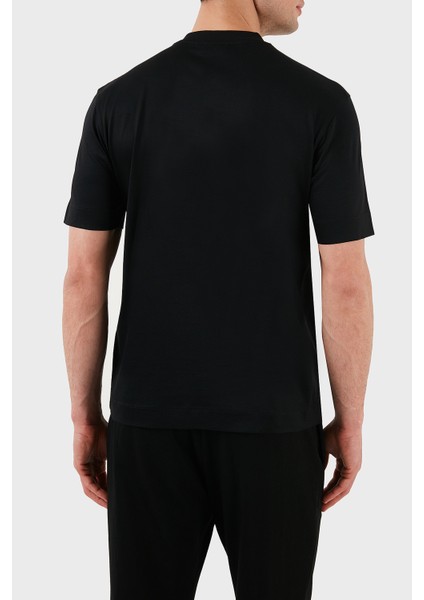 Logo Işlemeli Regular Fit Pamuklu Bisiklet Yaka T Shirt Erkek T Shirt EM001033 AF10017 MC170 fiyatları