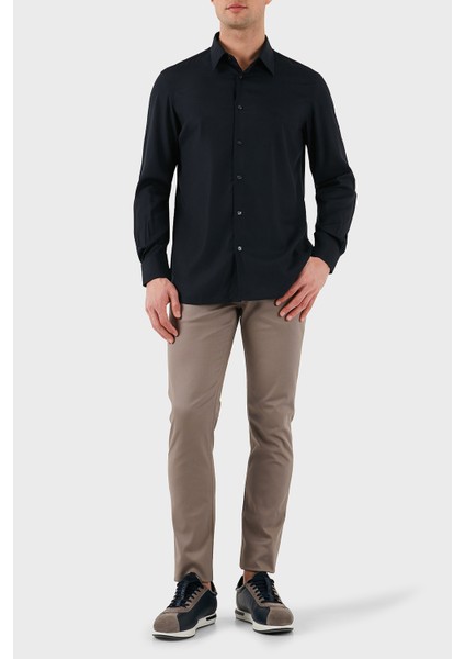 Regular Fit Logolu Gömlek Erkek Gömlek EM001537 AF14214 UB118
