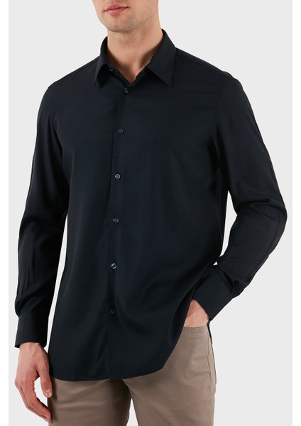 Regular Fit Logolu Gömlek Erkek Gömlek EM001537 AF14214 UB118