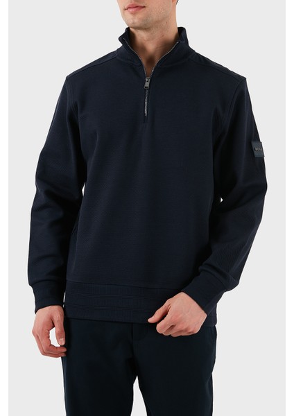 Pamuk Regular Fit Yarım Fermuarlı Dik Yaka Sweat Erkek Sweat 50524999 404