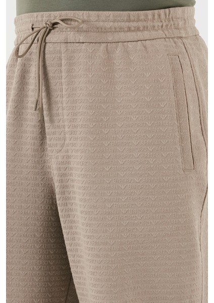 Jakarlı Streç Pamuklu Regular Fit Yüksek Bel Lastikli Paça Jogger Pantolon Erkek Pantolon EM001106 AF13700 U6107