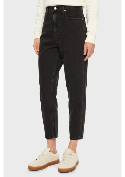 Relaxed Fit Yüksek Bel Dar Paça Jeans Bayan Kot Pantolon DW0DW20369 1bz