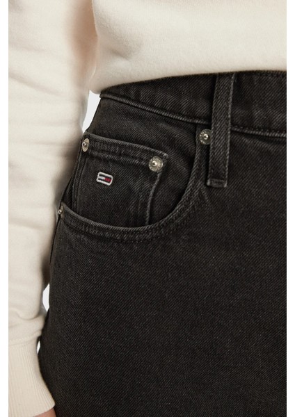 Relaxed Fit Yüksek Bel Dar Paça Jeans Bayan Kot Pantolon DW0DW20369 1bz fırsatları