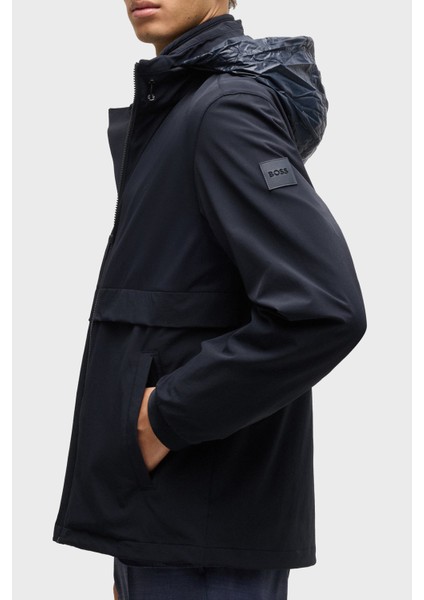 Regular Fit Gizli Kapüşonlu Softshell Ceket Erkek Ceket 50528439 404