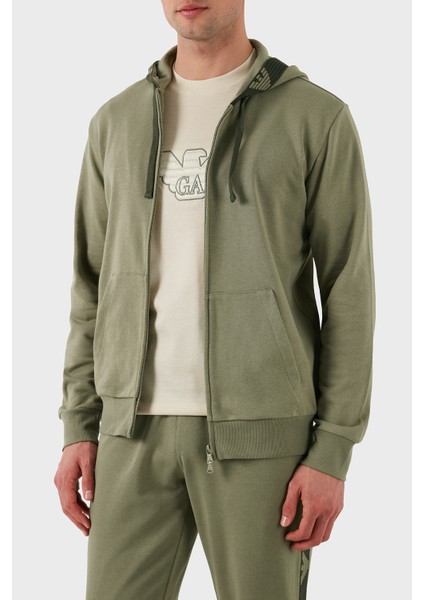 Streç Pamuklu Regular Fit Kapüşonlu Sweat Erkek Sweat EM000523 AF10781 U6274