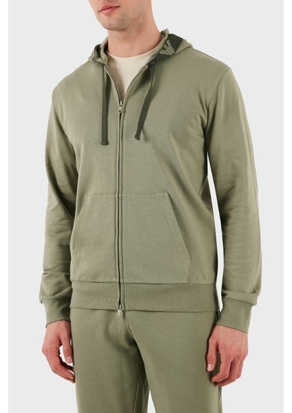 Streç Pamuklu Regular Fit Kapüşonlu Sweat Erkek Sweat EM000523 AF10781 U6274 fırsatları