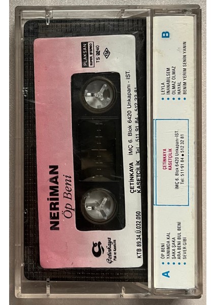 Neriman Öp Beni Kaset (Orjnal Dönem Kağıt Baskı Kaset) fiyatları