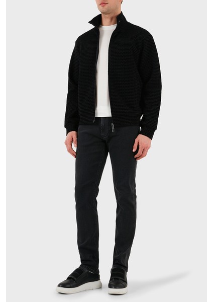 Pamuklu Regular Fit Fermuarlı Tamamı Logolu Sweat Erkek Sweat EM001697 AF10013 FC151 modelleri