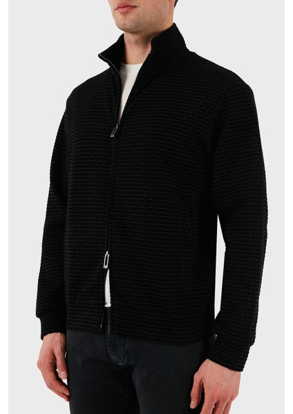 Pamuklu Regular Fit Fermuarlı Tamamı Logolu Sweat Erkek Sweat EM001697 AF10013 FC151 fırsatları