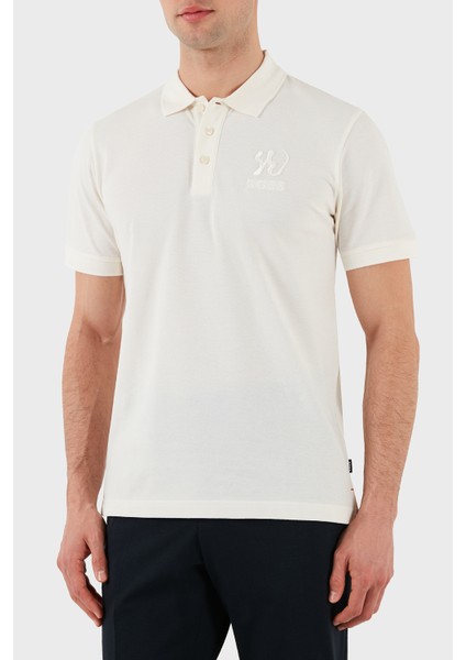 Logo Işlemeli Pamuklu Regular Fit Düğmeli Polo Yaka T Shirt Erkek Polo Yaka T Shirt 50510126 118