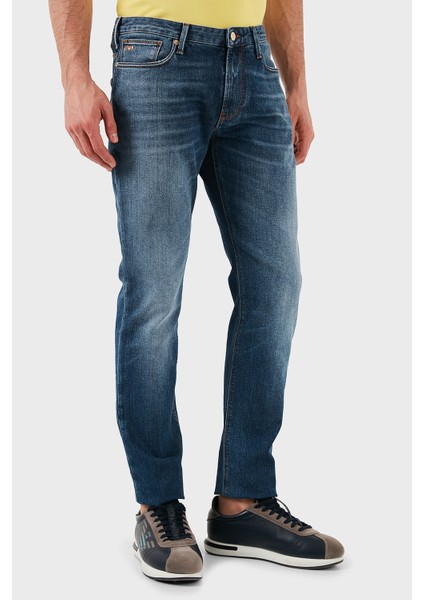 Pamuklu Slim Fit Normal Bel Düz Paça Jeans Erkek Kot Pantolon EM000121 AF13272 MB002 modelleri