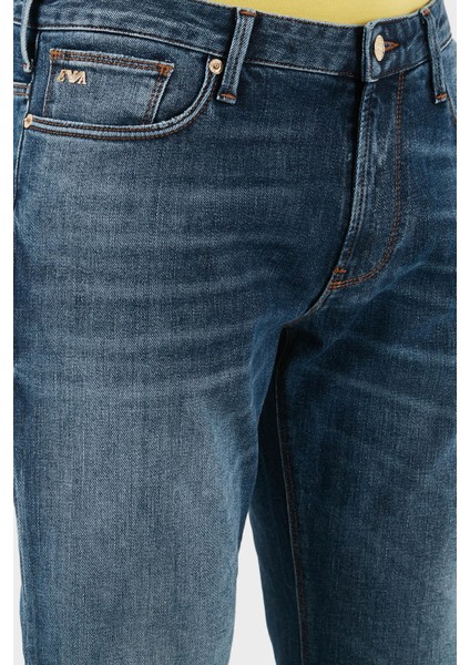 Pamuklu Slim Fit Normal Bel Düz Paça Jeans Erkek Kot Pantolon EM000121 AF13272 MB002 indirimleri