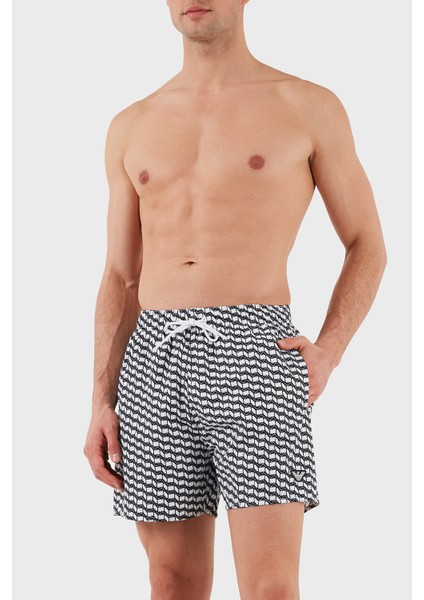 Logo Desenli Slim Fit Düşük Bel Mayo Short Erkek Mayo Short EM000583 AF12342 F0054