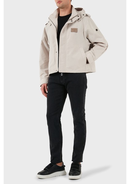 Logolu Regular Fit Taşınabilir Askılı Çıkarılabilir Kapüşonlu Mont Erkek Mont EM001278 AF13770 U1098 modelleri