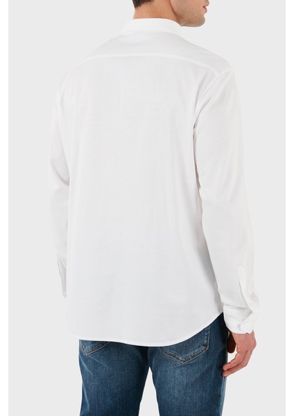 Pamuk Regular Fit Düğmeli Yaka Logolu Gömlek Erkek Gömlek 50533163 100 fiyatları