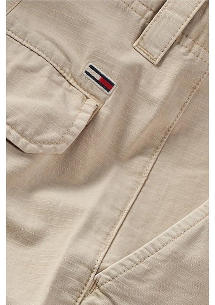 % 100 Pamuk Slim Fit Normal Bel Lastikli Paça Kargo Pantolon Erkek Pantolon DM0DM20284 Acg modelleri