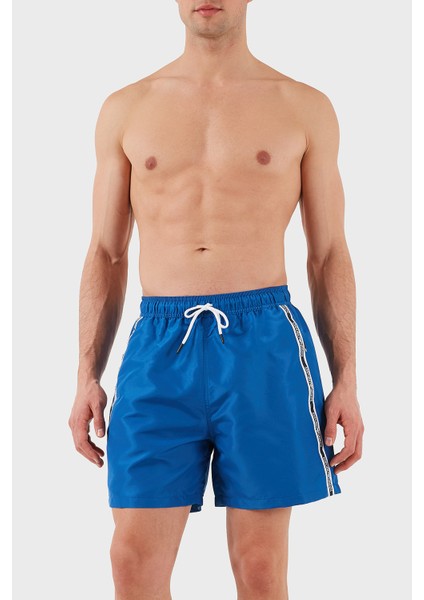 Regular Fit Belden Bağlamalı Logolu Mayo Short Erkek Mayo Short EM001382 AF12333 UB057