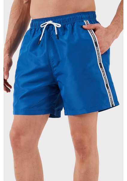 Regular Fit Belden Bağlamalı Logolu Mayo Short Erkek Mayo Short EM001382 AF12333 UB057