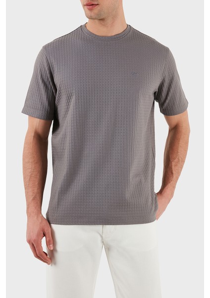 Pamuklu Regular Fit Bisiklet Yaka T Shirt Erkek T Shirt EM001728 AF14874 F8040