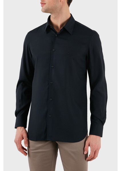 Regular Fit Logolu Gömlek Erkek Gömlek EM001537 AF14214 UB118