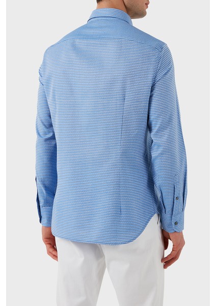 Pamuk Regular Fit Düğmeli Uzun Kollu Gömlek Erkek Gömlek EM001537 AF14341 F9060 fiyatları