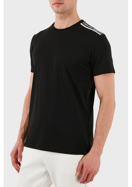 Streç Pamuklu Logo Baskılı Regular Fit Bisiklet Yaka T Shirt Erkek T Shirt EM000574 AF12333 UC001 fırsatları
