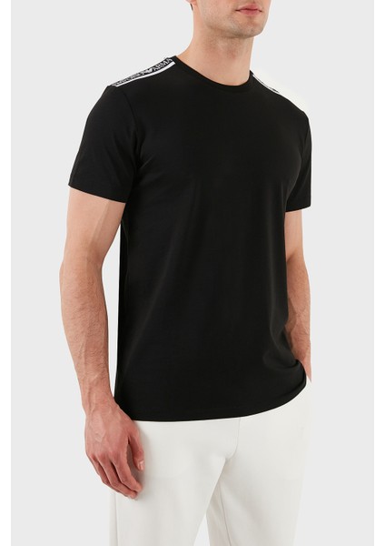 Streç Pamuklu Logo Baskılı Regular Fit Bisiklet Yaka T Shirt Erkek T Shirt EM000574 AF12333 UC001 indirimleri