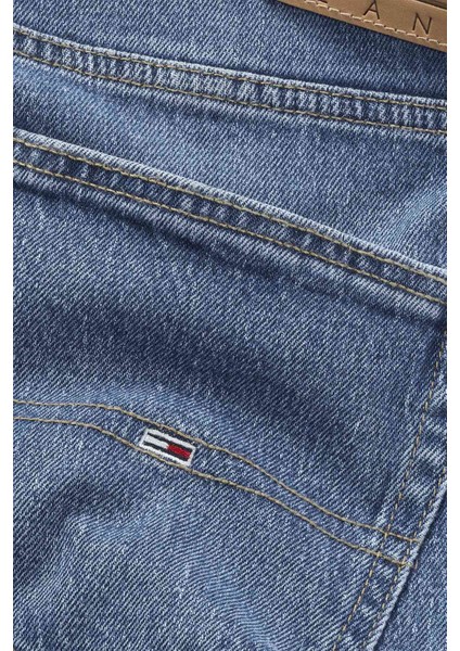 Pamuklu Regular Straight Fit Normal Bel Düz Paça Jeans Erkek Kot Pantolon DM0DM21180 1A5 modelleri