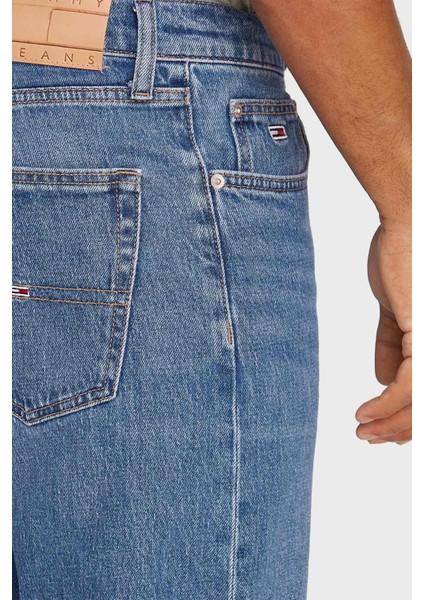 Pamuklu Regular Straight Fit Normal Bel Düz Paça Jeans Erkek Kot Pantolon DM0DM21180 1A5 fırsatları