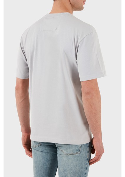 % 100 Pamuk Oversize Bisiklet Yaka Logolu T Shirt Erkek T Shirt 50519368 054 fiyatları