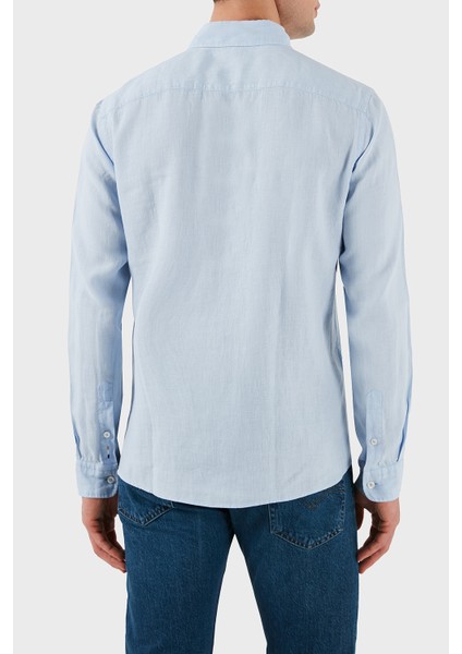 Keten Regular Fit Düğmeli Yaka Logolu Gömlek Erkek Gömlek 50520283 450 fiyatları