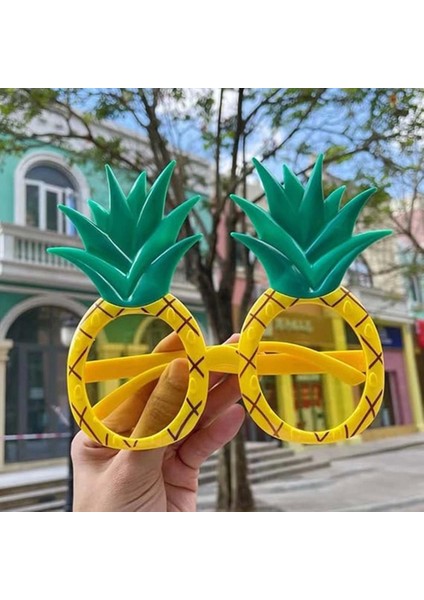 Nessiworld Tropikal Hawaii Ananas Şekilli Parti Gözlüğü 9.5 x 14 cm fırsatları