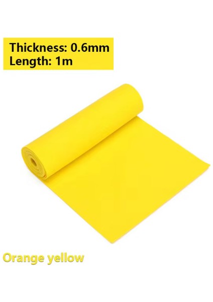 Kalın Lateks Band Sarı 15 cm Genişlik 0.45 mm-1 metre